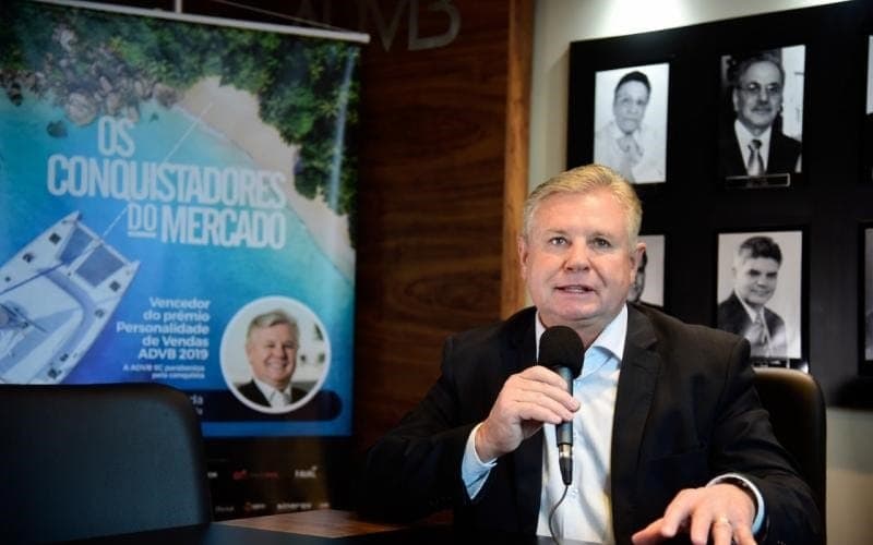 Empresário Nilso Berlanda é o Personalidade de Vendas ADVB 2019 (crédito: Mafalda Press, divulgação)