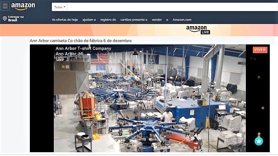 Amazon incorpora vídeo ao vivo em grandes dias de compras