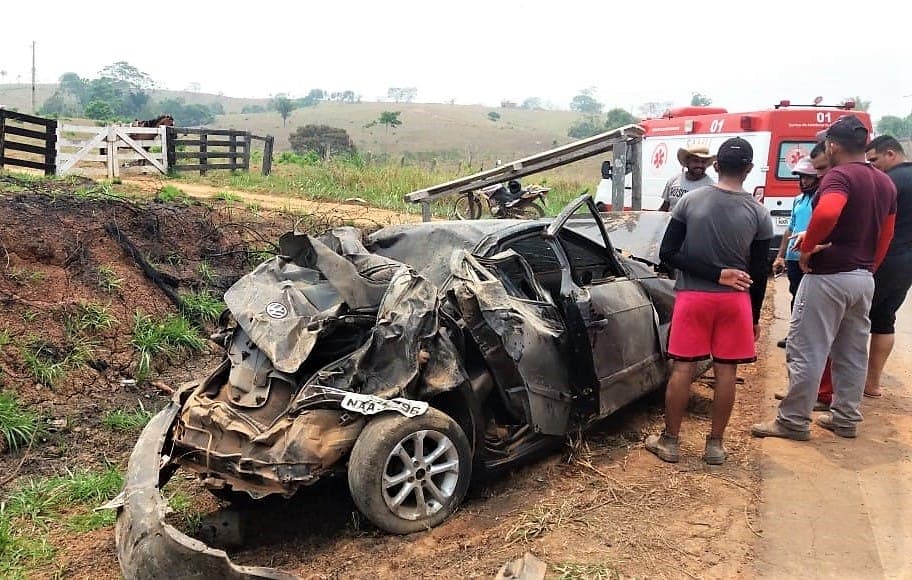 Funcionários da Gazin são feridos gravemente em acidente no Acre