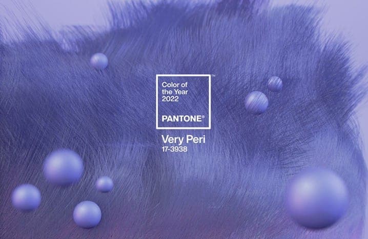 Cor Very Peri é a aposta da Pantone para 2022