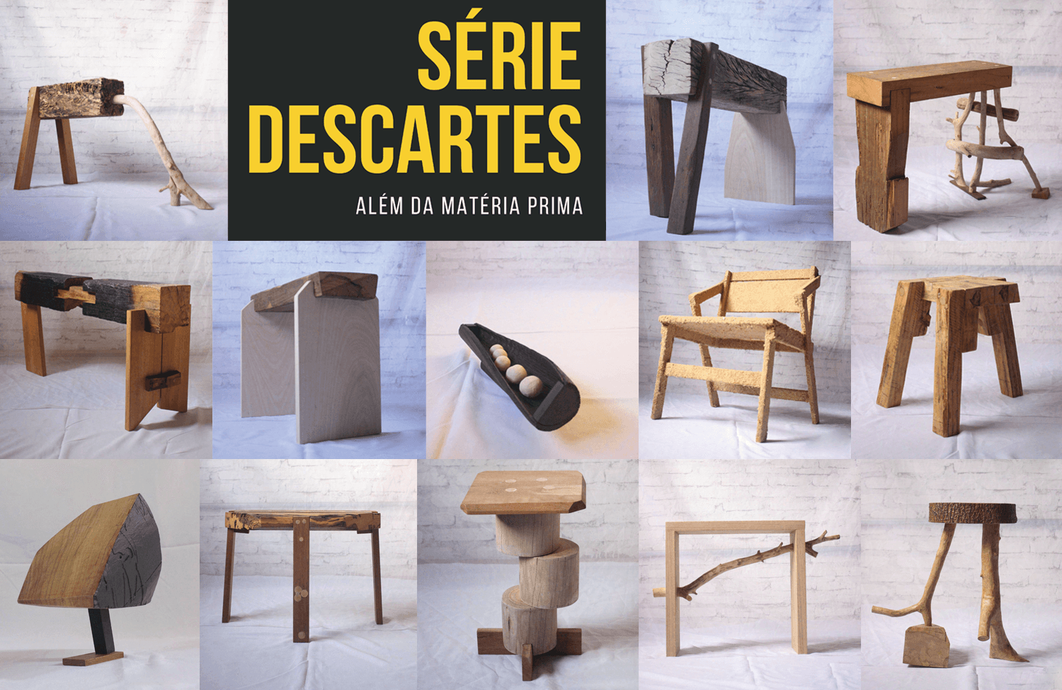 Designer propõe uso de madeira de descarte em série de móveis