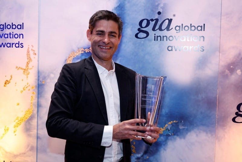 Andres Mutschler, CEO da Westwing, durante a premiação