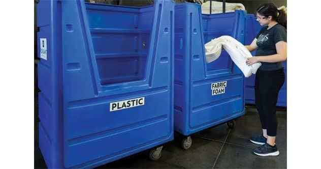 O estudo relata a implementação na Pleasant de uma série de iniciativas de sustentabilidade, incluindo uma política ambiental, esforços de conservação de energia e um programa de reciclagem