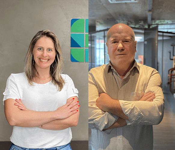Gisele Dalla Costa e Euclides Longhi assumem as diretorias do Sindmóveis e Movergs, respectivamente