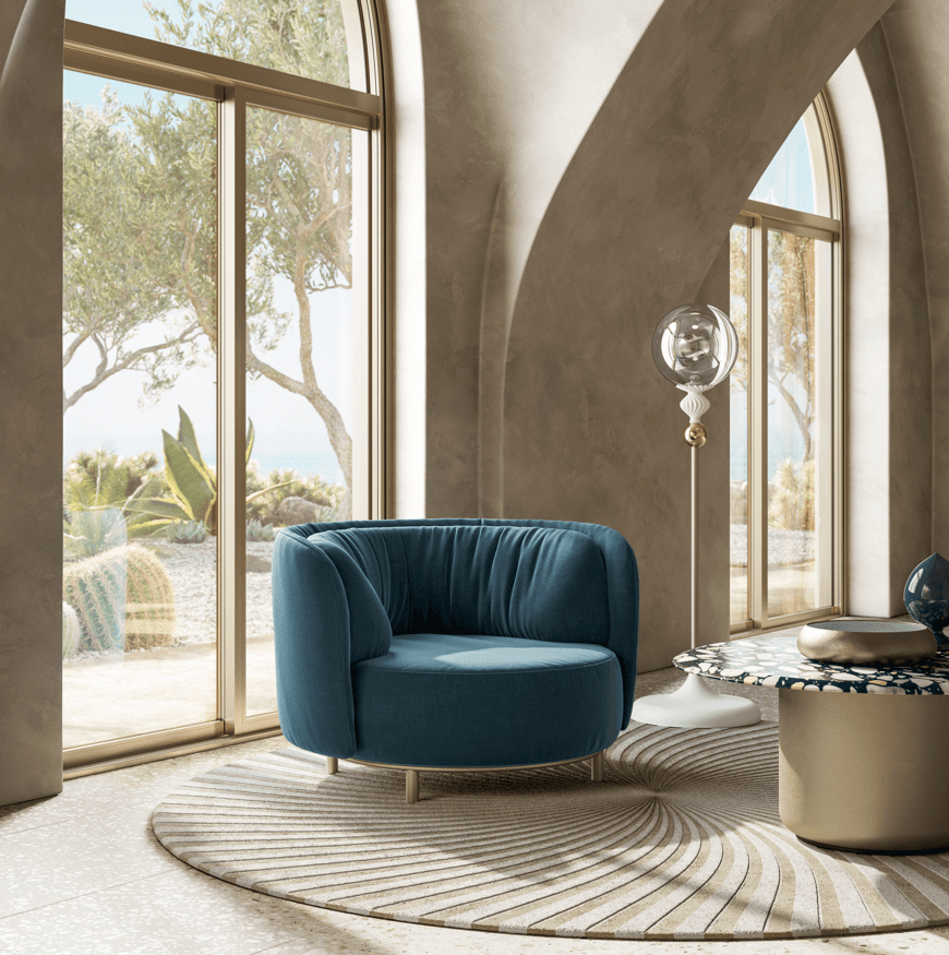 Poltronas redefinem estética dos espaços com design orgânico