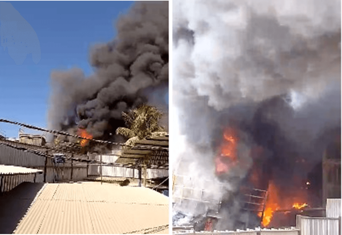 Explosão em silo de serragem causa incêndio em indústria mineira