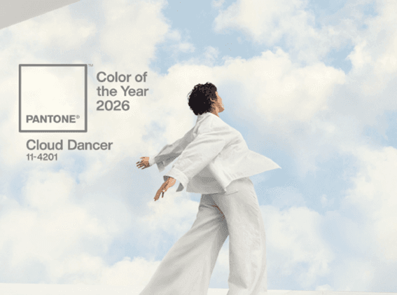 Pantone anuncia Cloud Dancer como Cor do Ano 2026