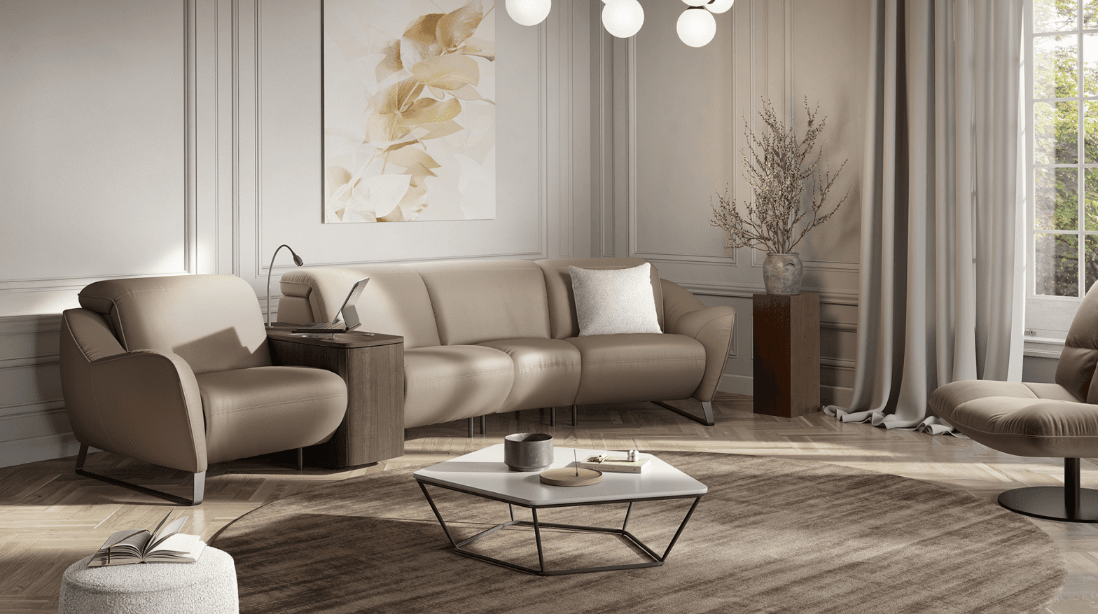 Natuzzi Editions lança o sofá Mirage na DW! São Paulo