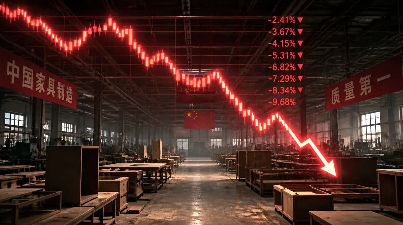 Lucro da indústria de móveis chinesa despenca mais de 50% no semestre