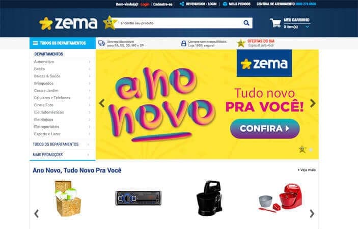 Lojas Zema investe em e-commerce
