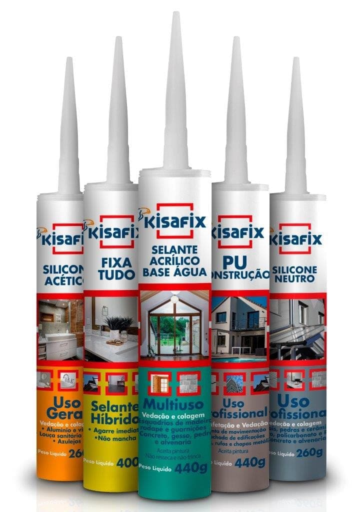 Kisafix lança linha de selantes e silicone