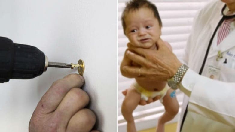 Um furo na parede pode salvar uma criança