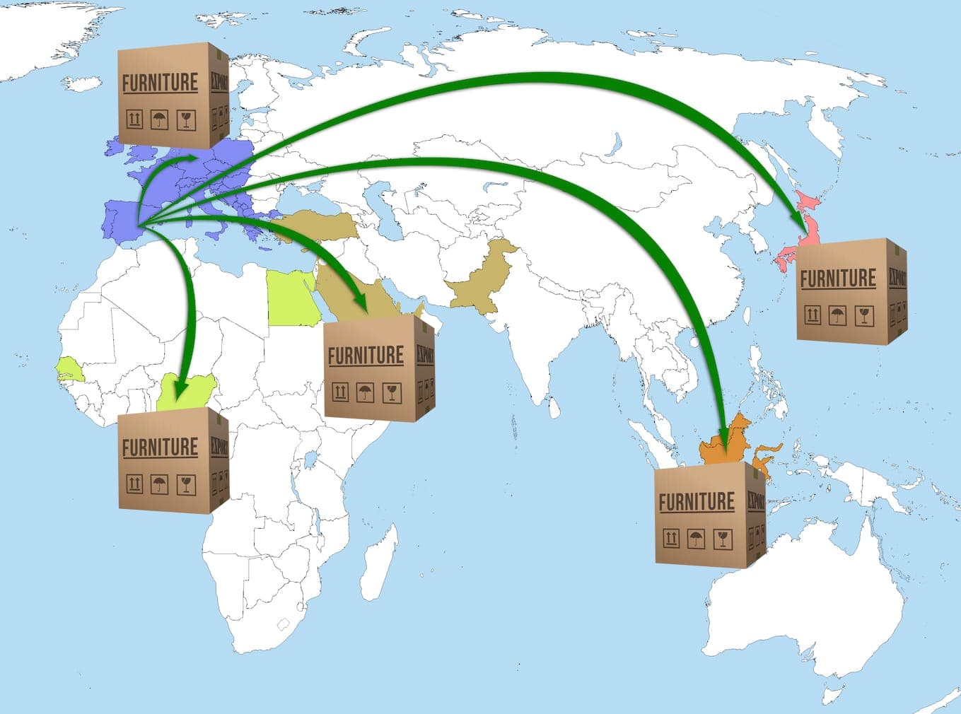 Exportações de móveis sobem 38% em junho