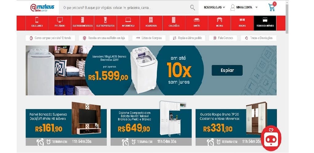 Grupo Mateus lança site de móveis e eletros