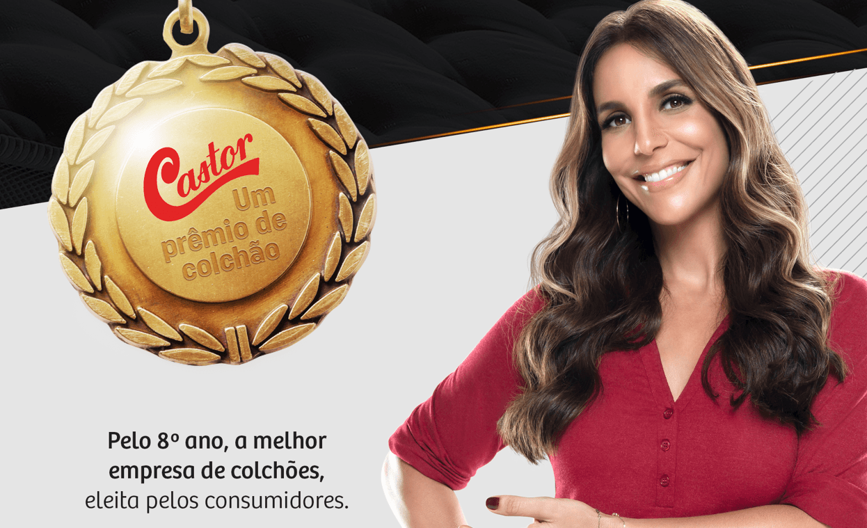 Castor conquista 1º lugar em Colchões no prêmio ReclameAqui